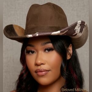 Beloved Millinery Gorgeous Multi Brown Country Western Style Cowboy Çowgirl Hat